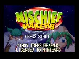 Mischief Makers Title Screen